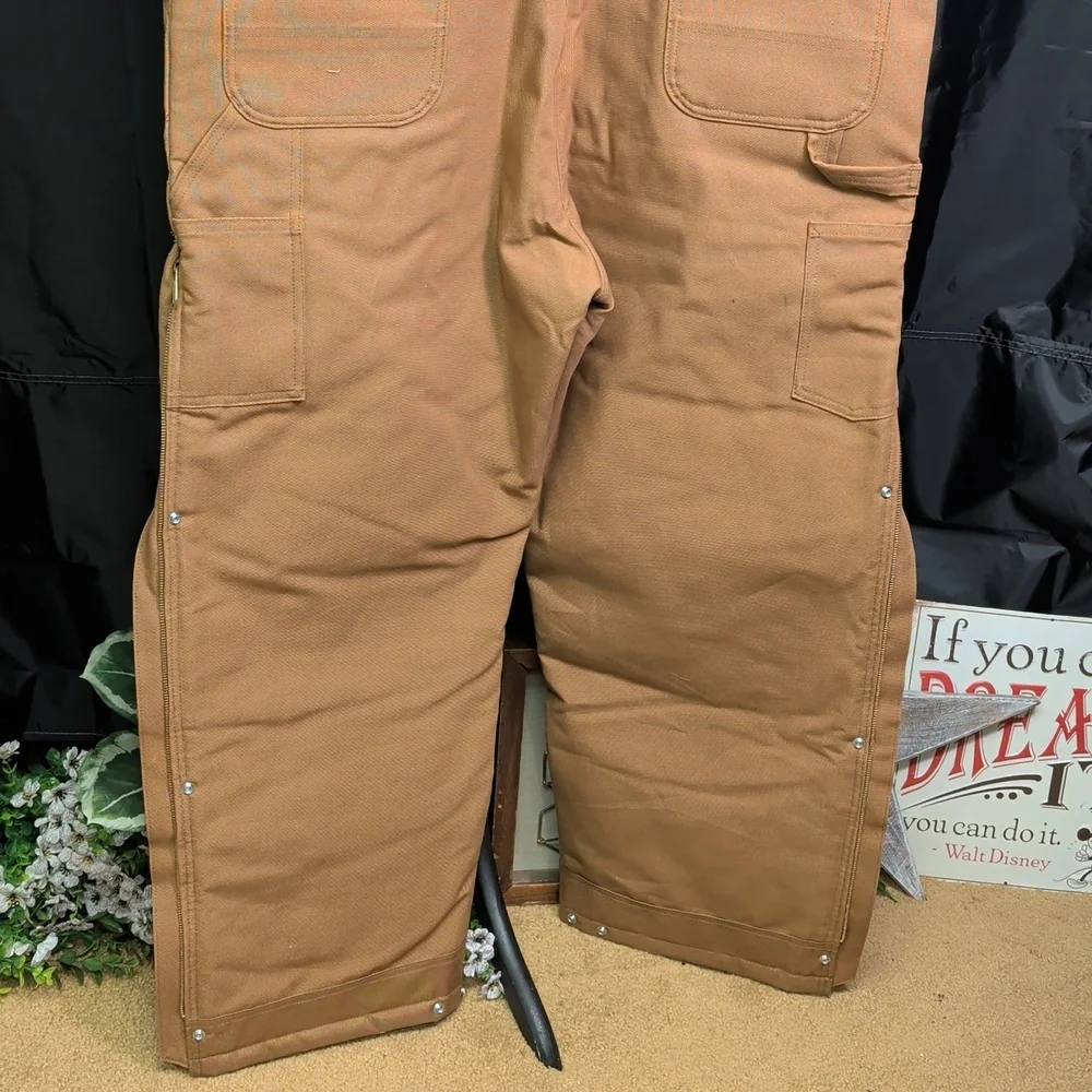NWOT Carhartt XL Overalls Bibs Men's Loose Fit - Picture 7 of 11